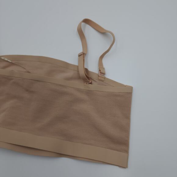 Skims Powermesh Bandeau Bralette In Clay Size M - Picture 4 of 6